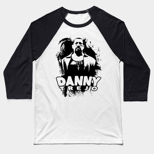 Danny Trejo Digital illustration design Baseball T-Shirt by Color-Lab